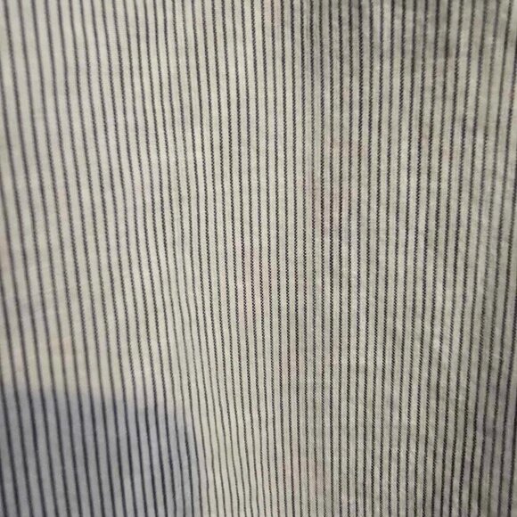 LOFT Eyelet Pin Striped Off the Shoulder Dress - Picture 7 of 9